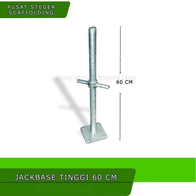 Super Hot, Jackbase Tinggi 60 Cm Angkur Scaffolding Adjustable Jack Pusat Steger Scaffolding Terleng