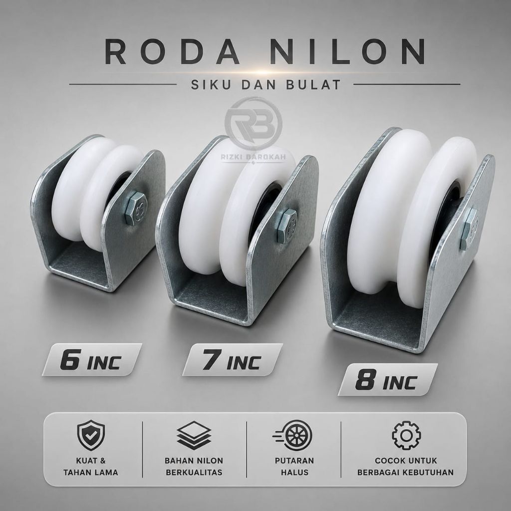 RODA PAGAR NILON RODA PINTU GERBANG RODA NILON PAGAR