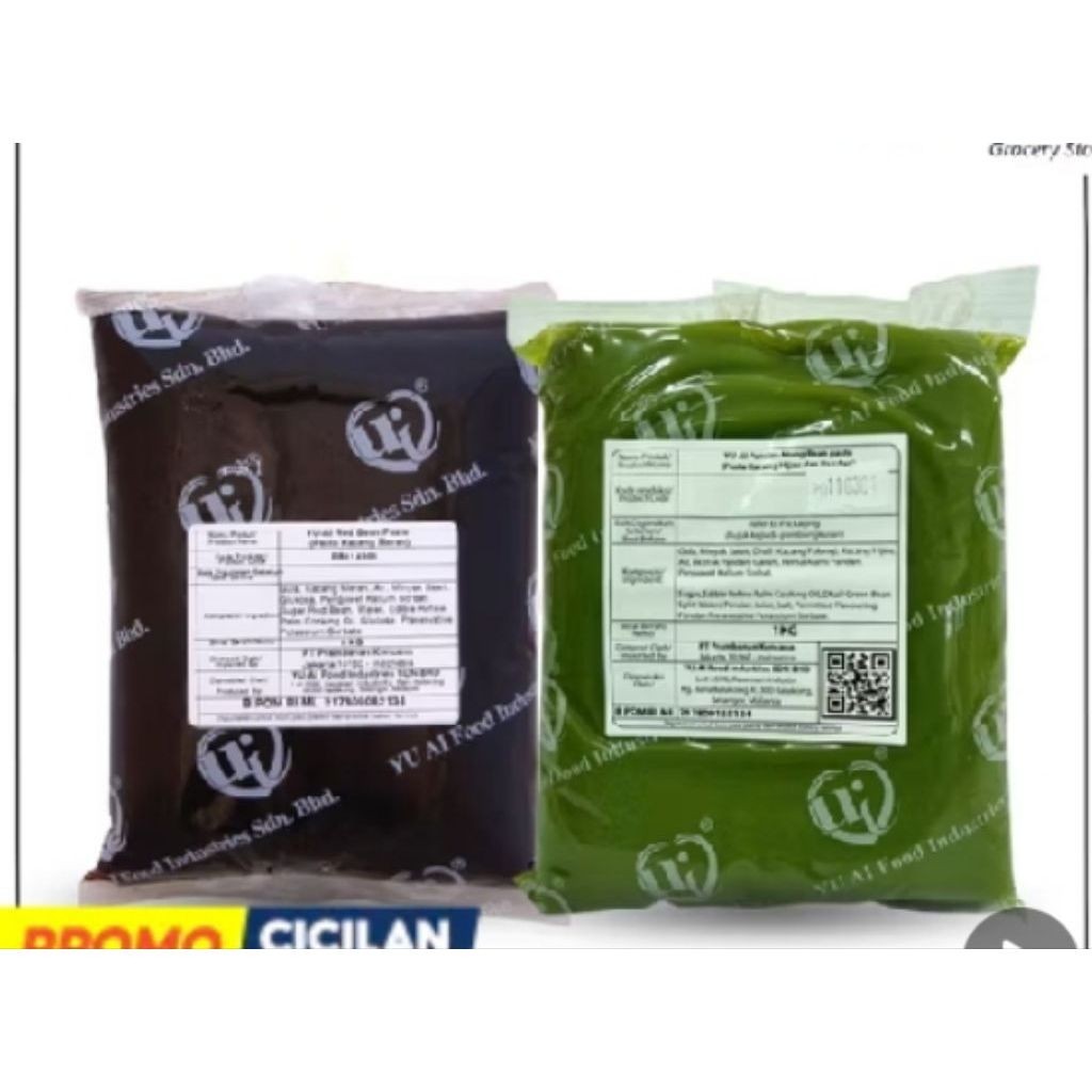 Filling isian Roti Yu ai Pandan 1kg Yu ai Redbean 1kg
