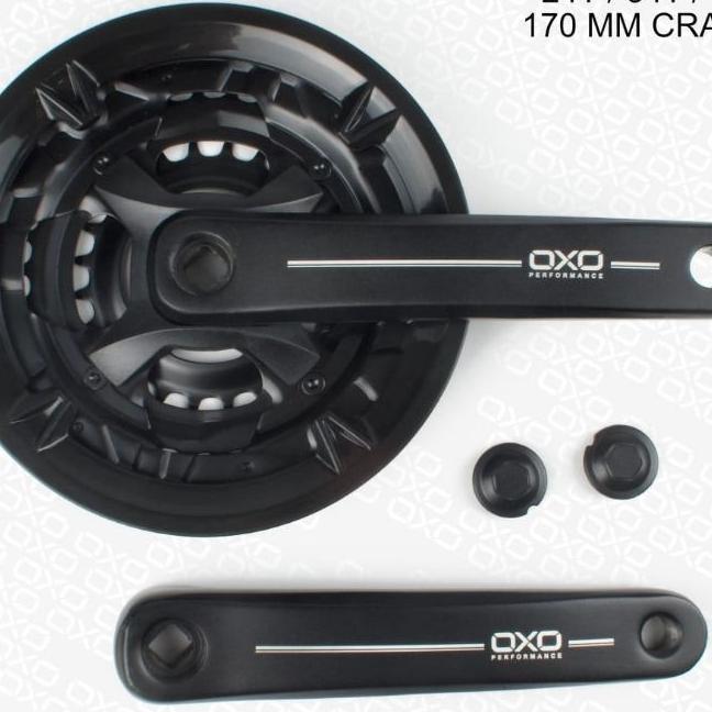 Crank Oxo  Bb Kotak Triple Set Chainring Oxo 3 Speed