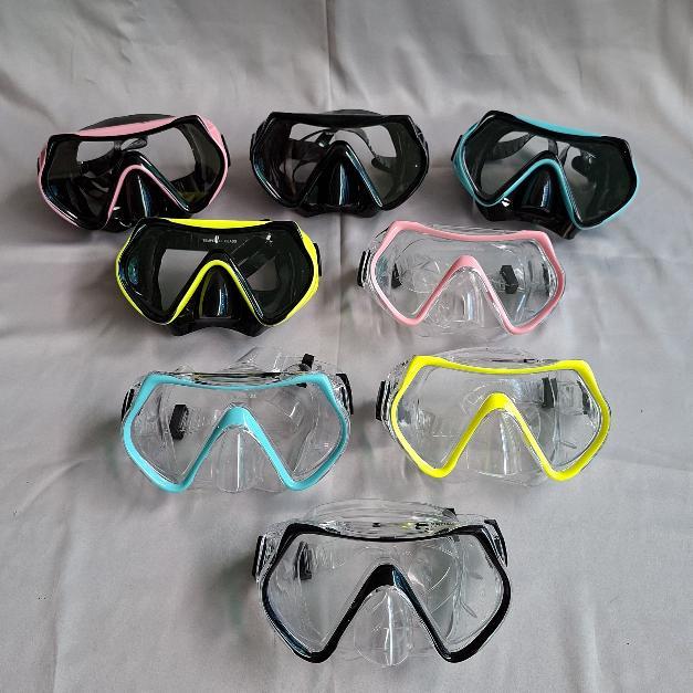 Cowfish Kacamata Selam Mask Diving Kacamata Snorkling Tempered Glass P1014