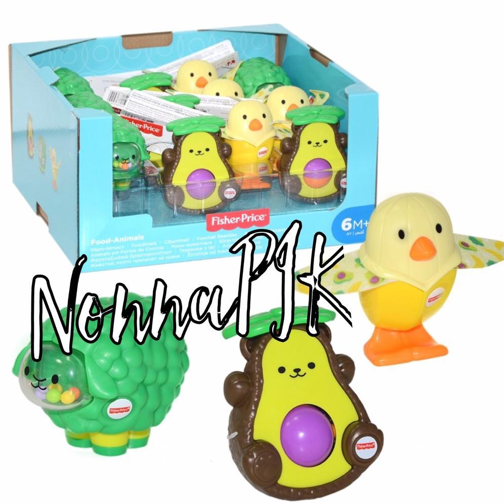Fisher Price Rattle Toy Food AnimalS