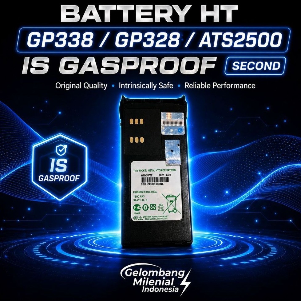 Battery HT MOTOROLA GP338 IS Gasproof Second