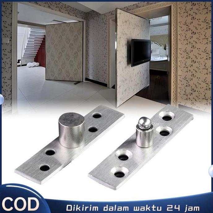 2pcs Engsel Pivot Engsel Pivot Dekson Engsel Jendela Putar Pivot Engsel Pintu Stainless