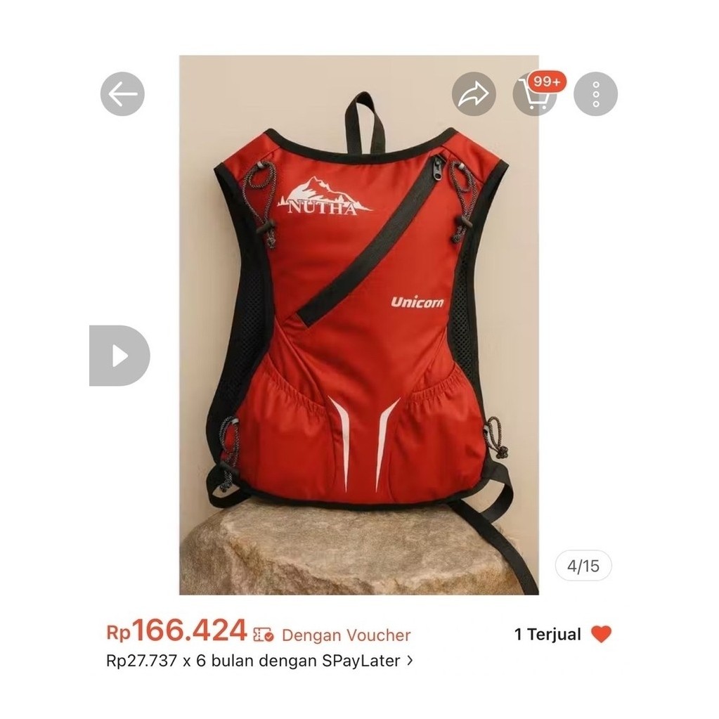 Nutha hydropack 8L Waterproof baru bekas endorse 13