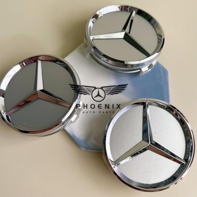 DOP VELG RODA EMBLEM MERCEDES BENZ 60MM DOP RODA MERCY SILVER 6CM RESTOCK