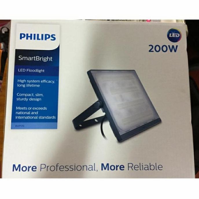 TERBARU - Philips BVP176 Lampu Sorot LED 200W Flood Light 200 Watt BVP 176 Putih