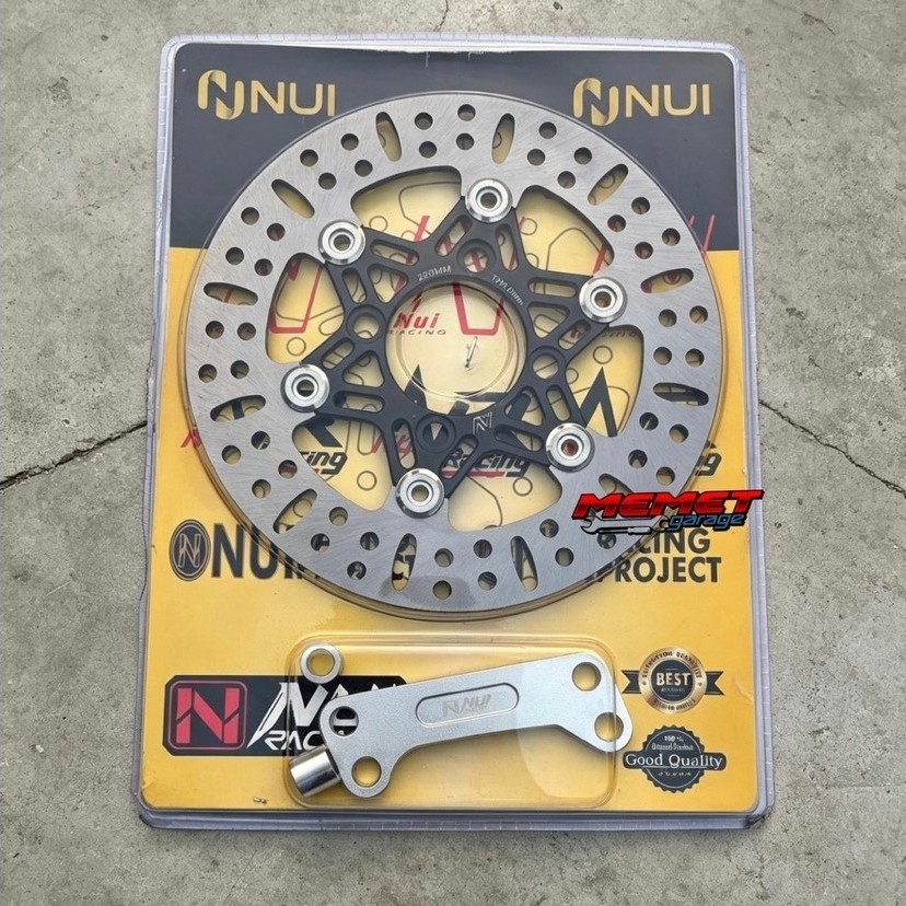 Disc Piringan Cakram Nui Racing Project Mio Fino Soul 220 MM Hitam