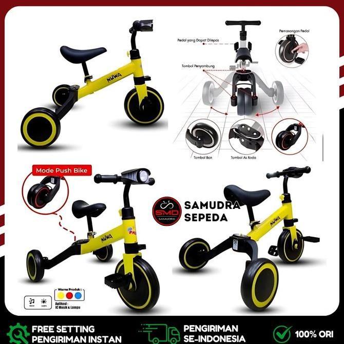 Sepeda Anak Push Balance Bike Pedal PMB Nuwa T 20 5 Musik Murah BDG