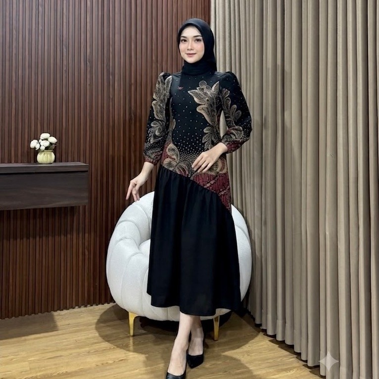 Dres Batik Wanita Netik dengan model Terbaru