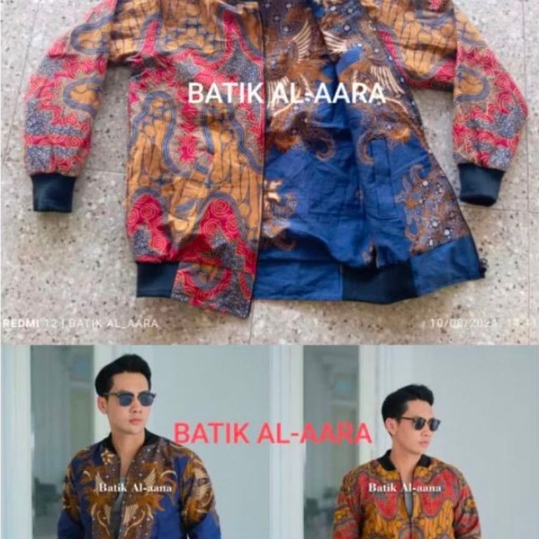 jaket bomber batik BOLAK BALIK harga grosir produksi sendiri, pria wanita