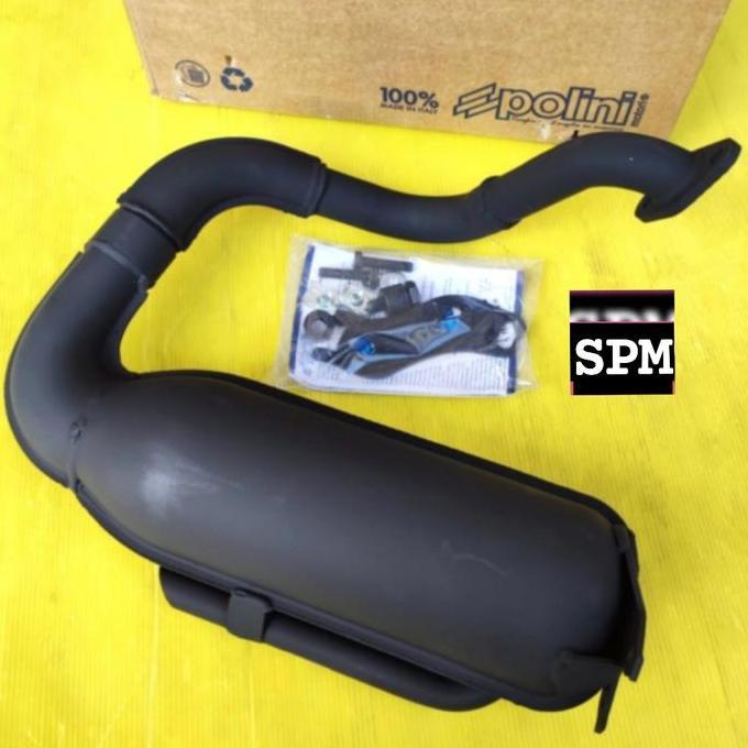 knalpot banana POLINI utk vespa pts smallframe