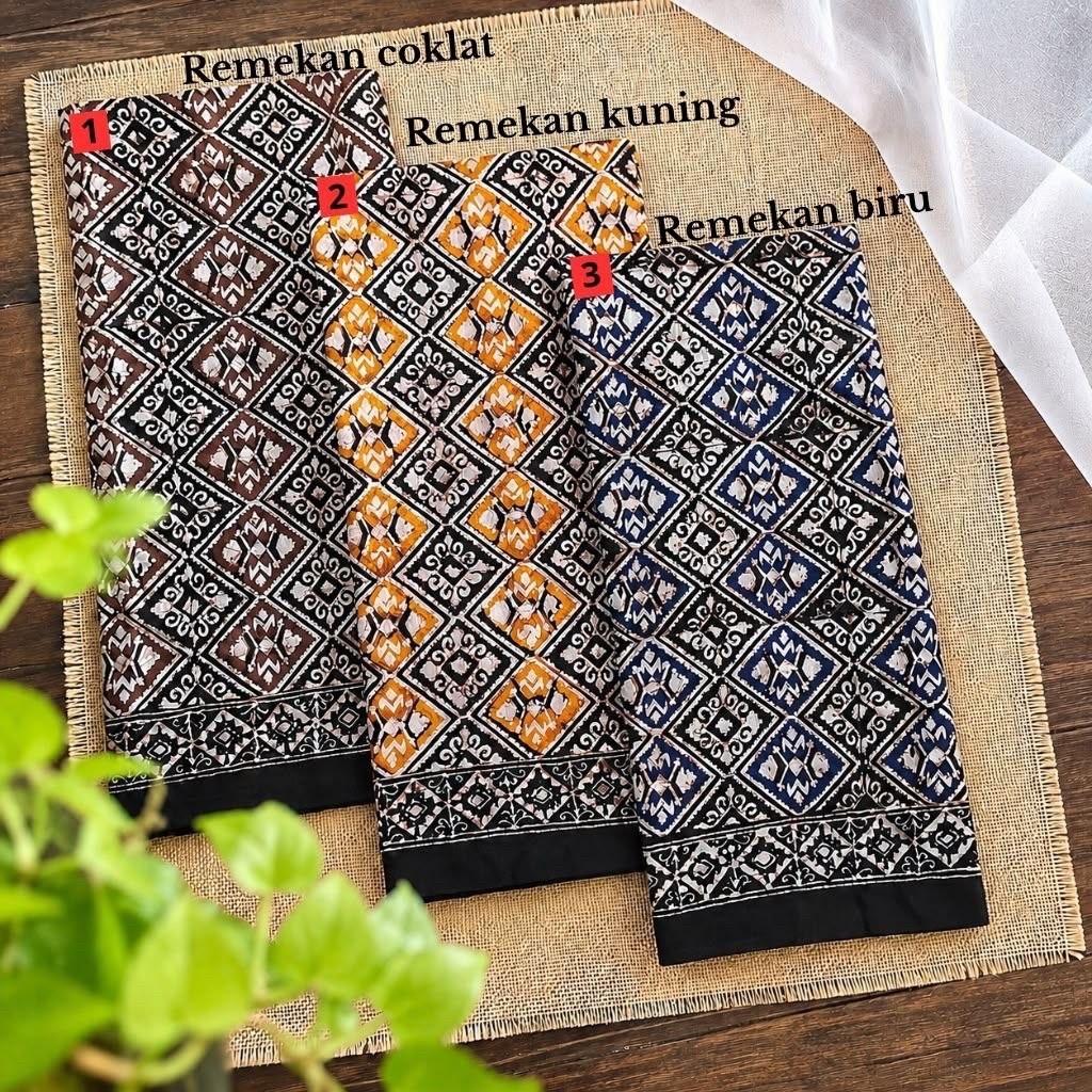 AKSARA - Kain Batik Remekan 3 Warna
