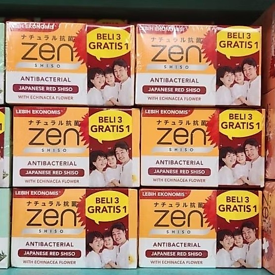 ZEN sabun batang / ZEN SABUN 4X60gr / SABUN BATANG ZEN
