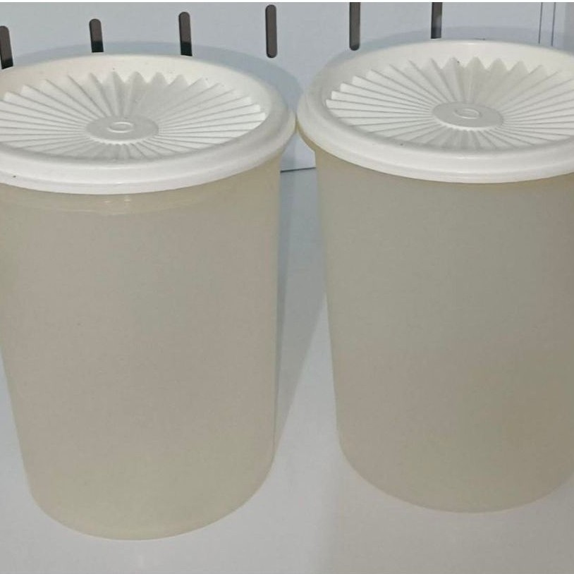 2 Pcs Toples Matahari 1,2 L Tutup Putih Tupperware second
