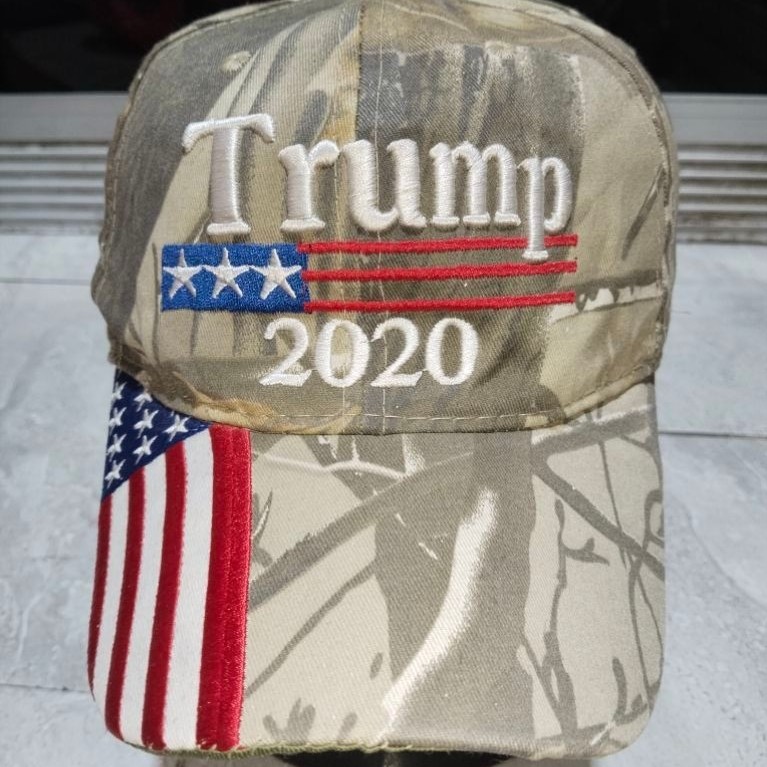 Topi Ruffin Flag Company Trump 2020 Camo USA Flag Second Original