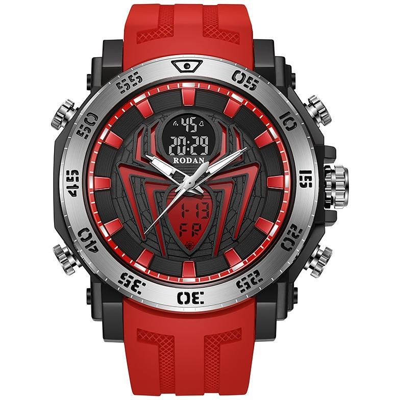 DISKON RODAN 8004 JAM TANGAN SPORT DUAL TIME WATER RESIST 5 ATM