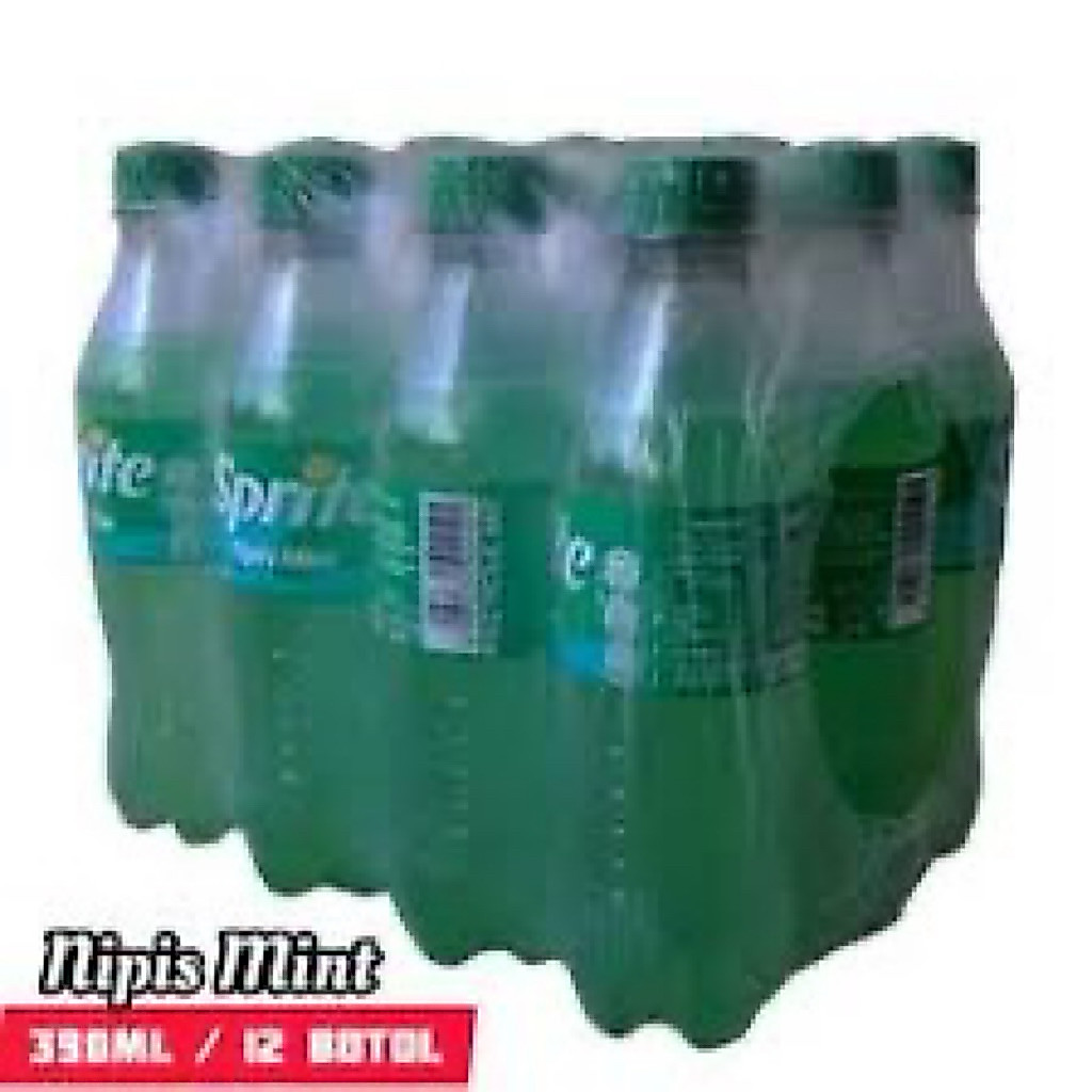 Sprite Nipis Mint 390 ml isi 12 Botol Sprite Lemon Jeruk Nipis