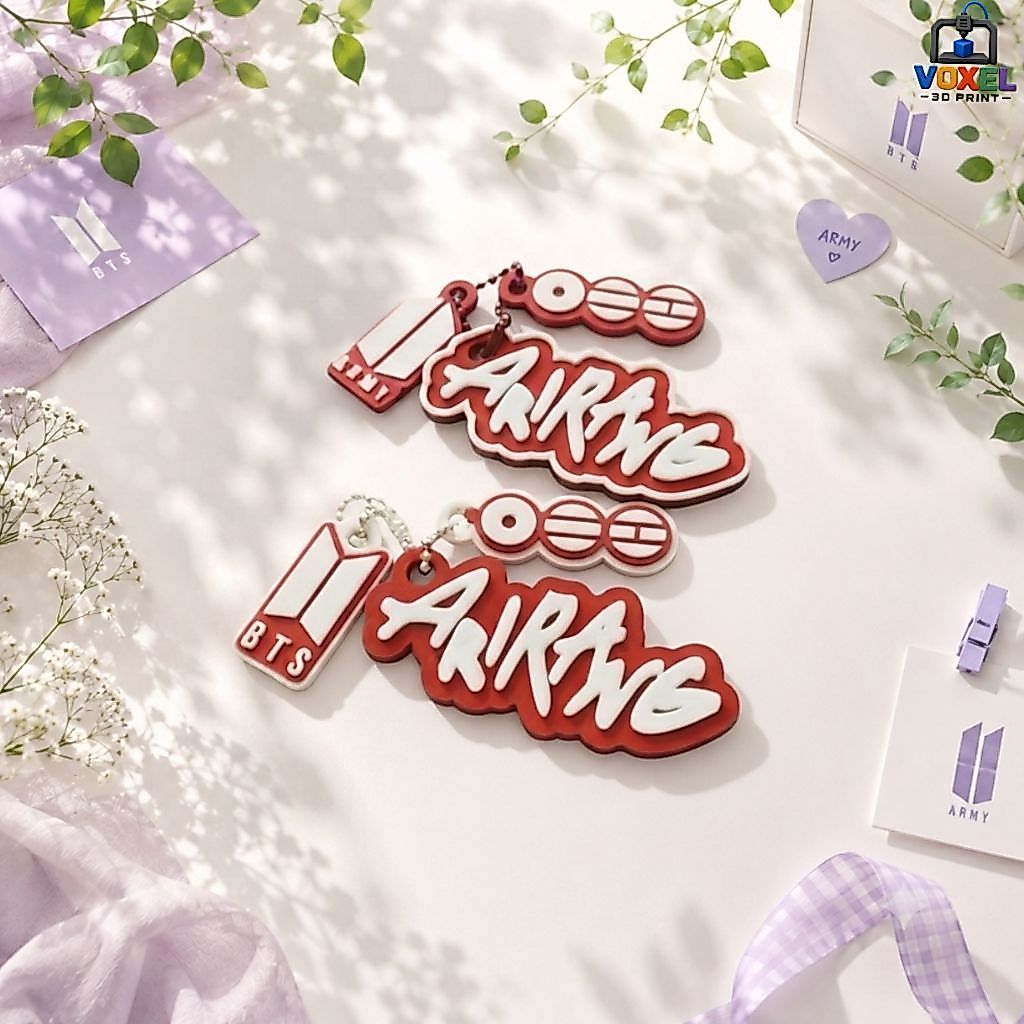 BTS ARMY ARIRANG Logo Keychain 3D Print | Gantungan Kunci BTS