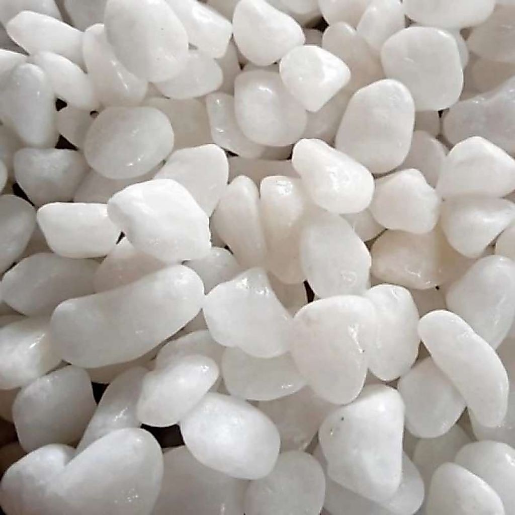 Batu koral Italy putih kristal salju 10kg