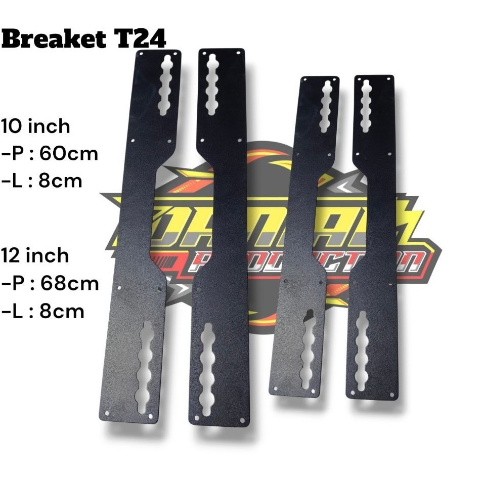 BREAKET box 10in/Paket Breaket box T24/ plat samping box T24