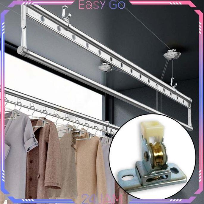 REGENLY Katrol Jemuran Baju Universal Katrol Kerekan Jemuran Katrol Jemuran Lifting Pulley Kerekan J