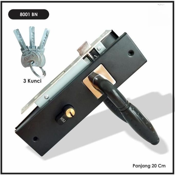LADHUVHI [COD] Handle Pintu Medium 20cm Komplit HJS / Gagang Handel Pintu Rumah Lengkap