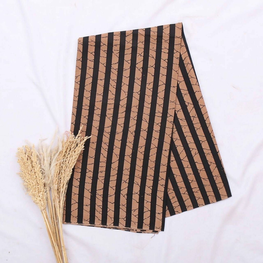 kain batik prima motif lurik cocok untuk kebaya kemeja tunik atasan rok