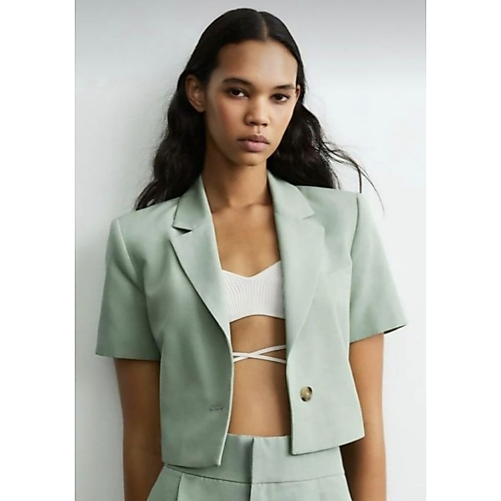 Zara crop blazer