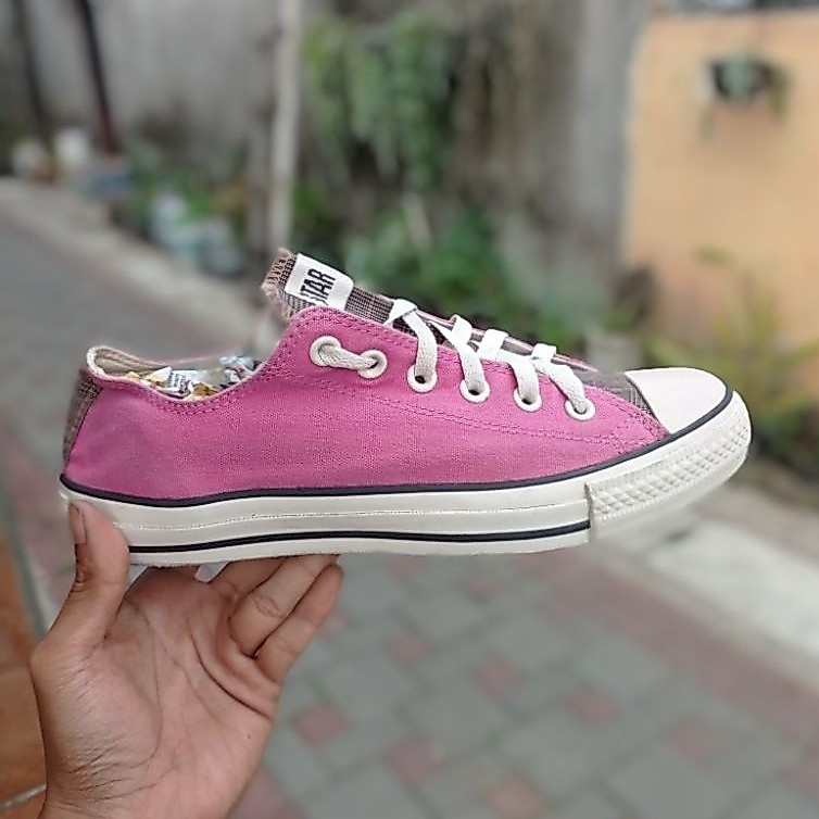 Converse CT Allstar low pink/plaid sneakers second original