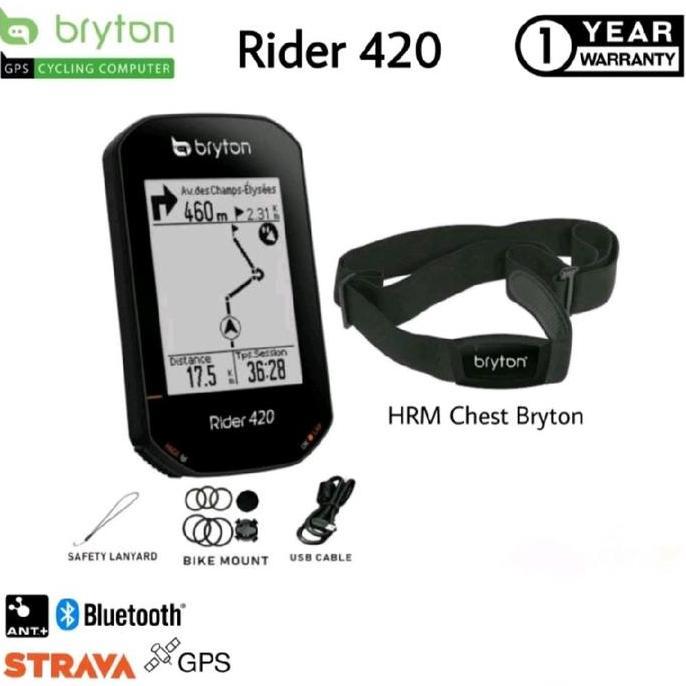 Bryton rider 420 bundling sensor HRM bryton