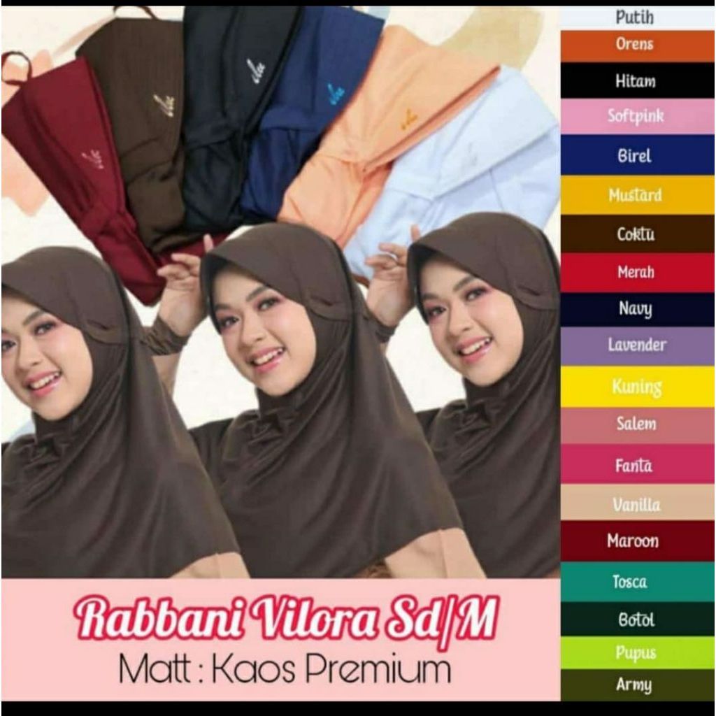 Jilbab Vilora M Robbani vilora M krudung vilora M jilbab serut dalam terlaris M