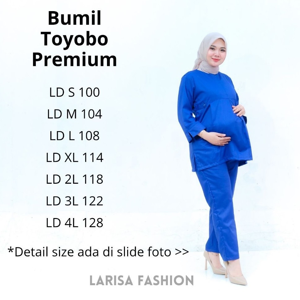 (Bumil) Baju Ok Scrub Medis Bumil Lengan 7/8 Toyobo premium