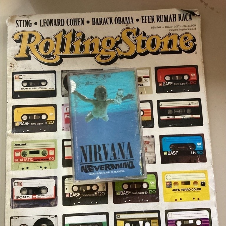 kaset pita nirvana nevermind