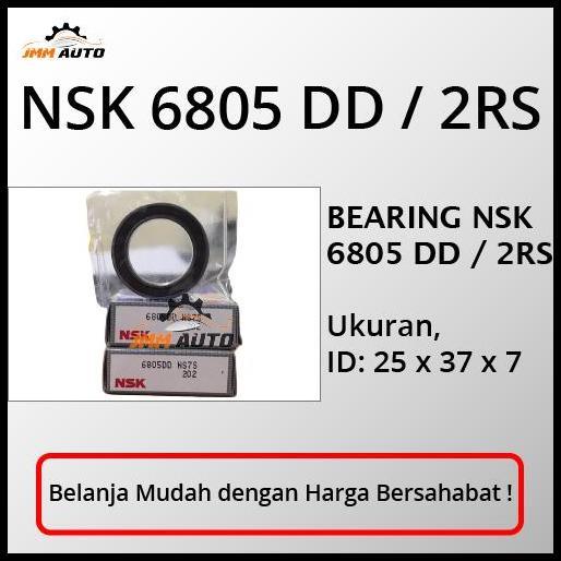 DISKON BEARING NSK 6805 2RS DD VV TUTUP KARET LAHER ORIGINAL JAPAN NSK 