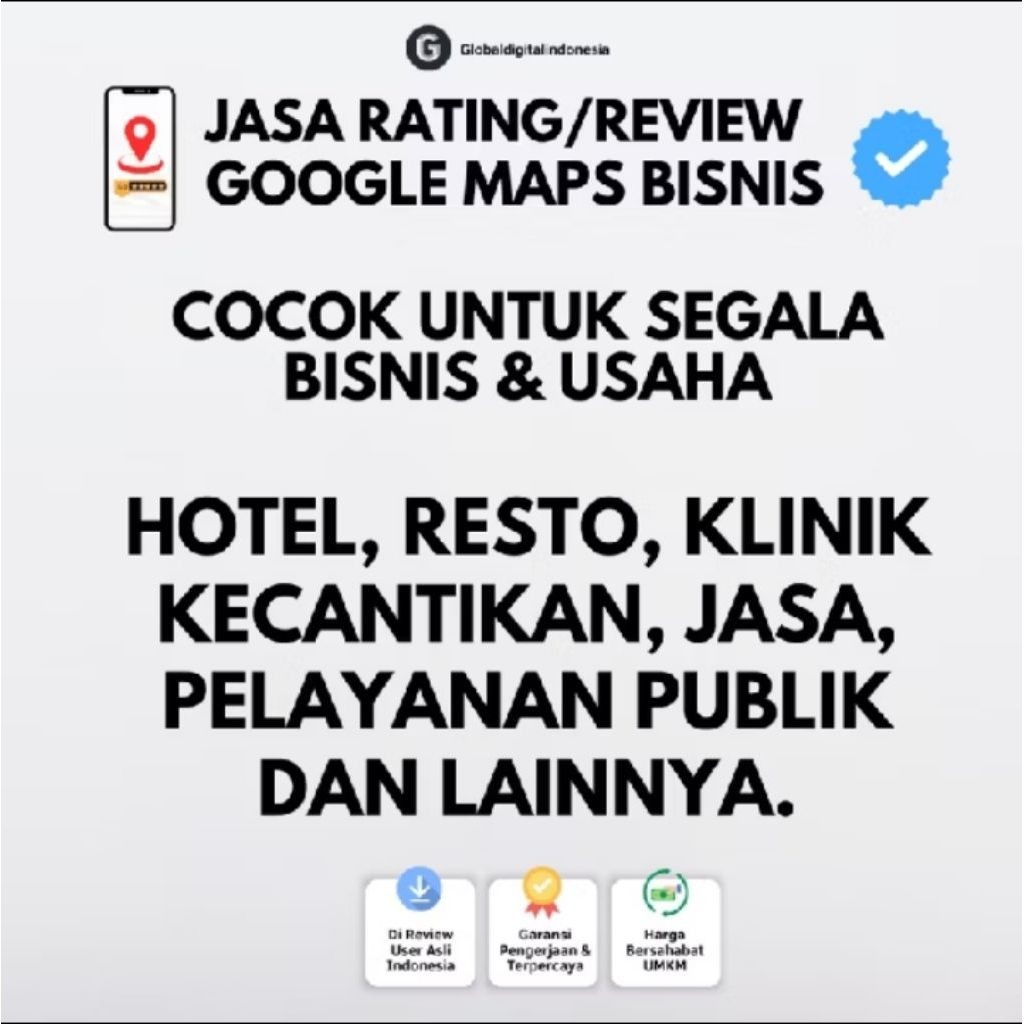 Ulasan google maps bisnis / Rating google maps bisnis / Review google maps bisnis / Bergaransi
