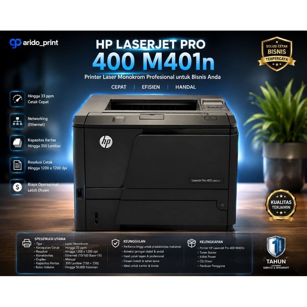 printer hp  laserjet pro 400n