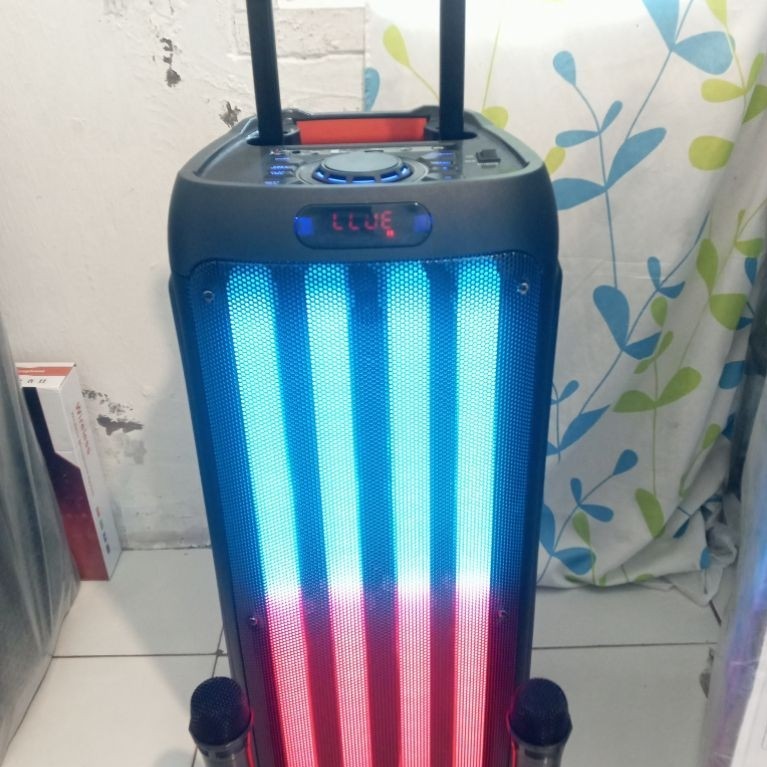 Speaker mitsuyama dual 8 inch trolly
