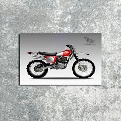 POSTER HIASAN DINDING MOTOR CROSS HONDA FBBOOK