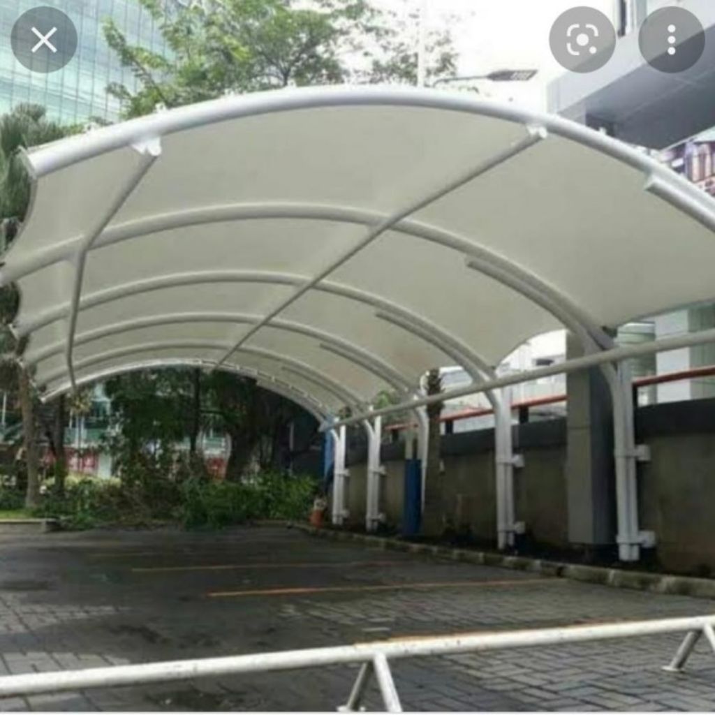 Kanopi Membrane Agtex 550 gsm Ukuran custom sesuai permintaan