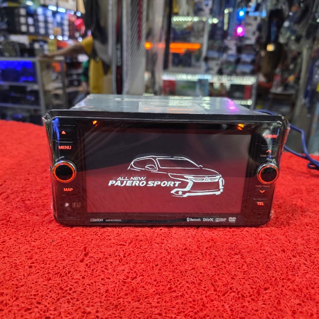 Head Unit Mitsubishi ALL NEW PAJERO SPORT 2017-2018 Clarion NX403AW Bluetooth USB CD Aux Radio FM AM