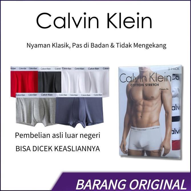 Calvin Klein Underwear - Celana Boxer Katun Antibakteri dan Bernapas-Boxer Pendek