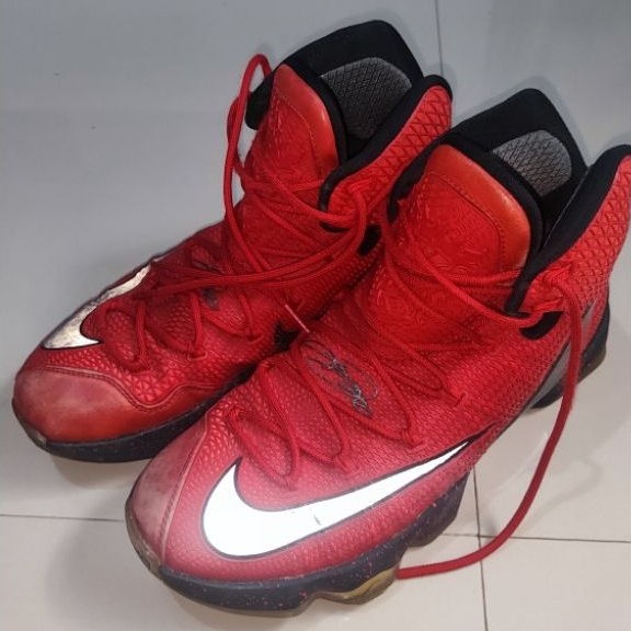 Nike Lebron 13 elite university red size 44 insole 28cm
