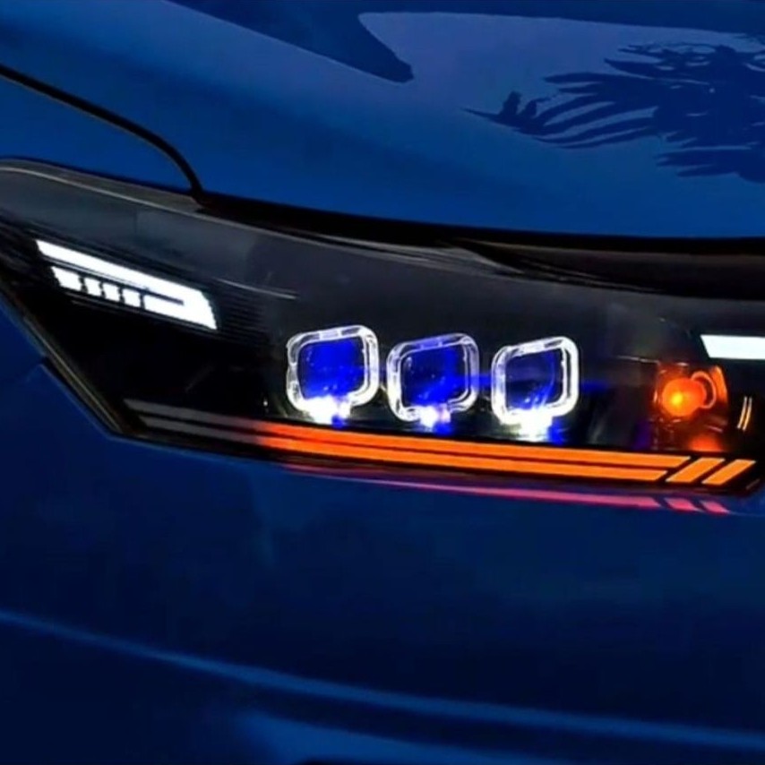 lampu custom 3 biled tripel matrik Vios gen 3
