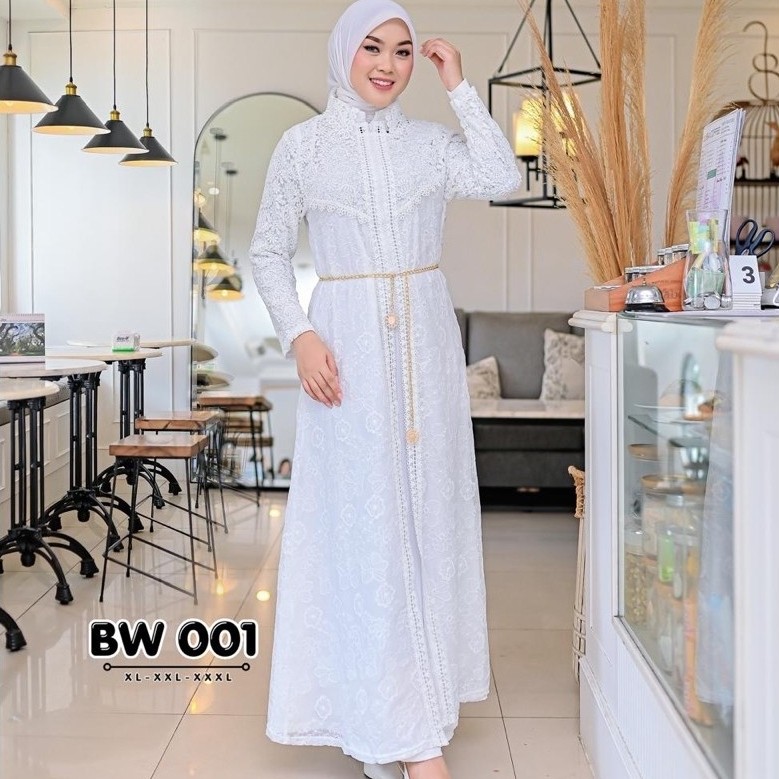 gamis mahira katun inner outer lepas pasang