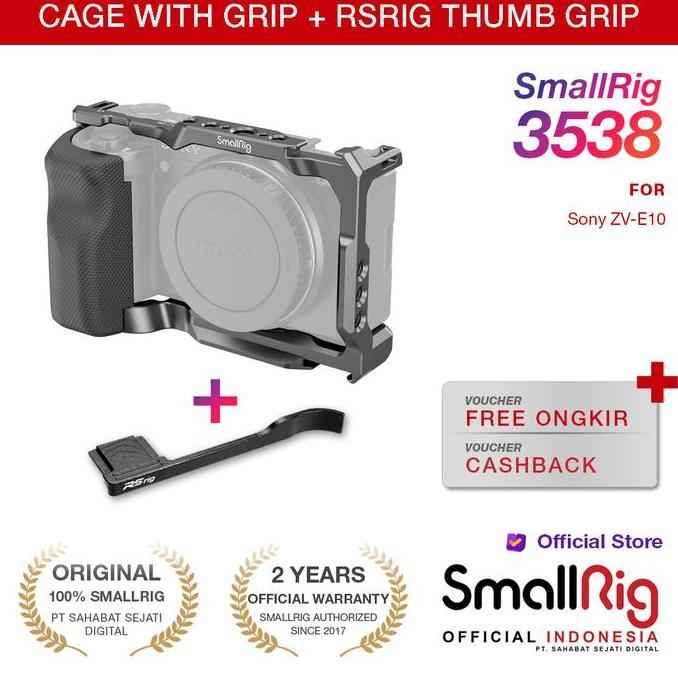 SmallRig Arca Swiss Protection Cage with Grip for Sony ZV E10 3538