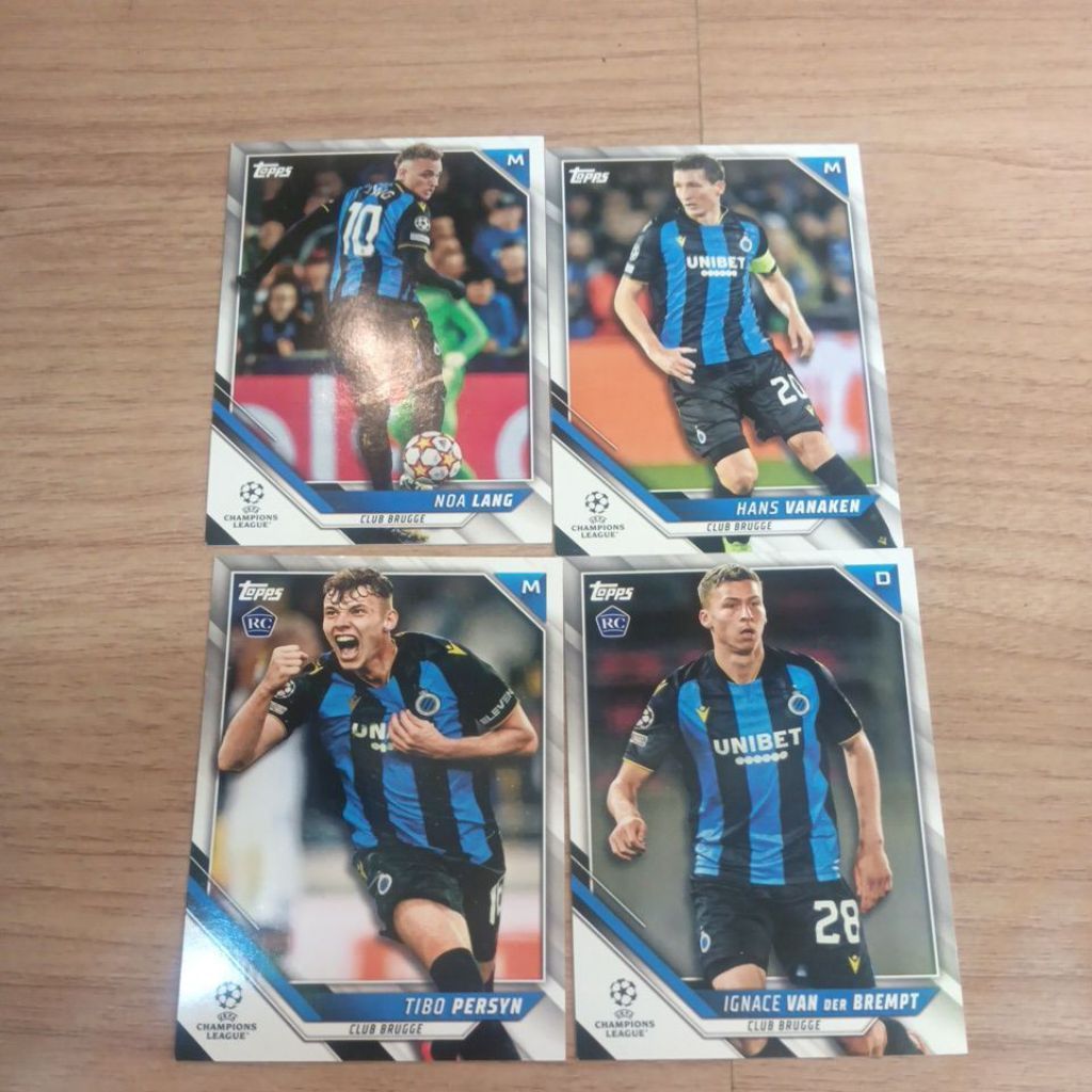 kartu bola topps ucc 2022 Club Brugge