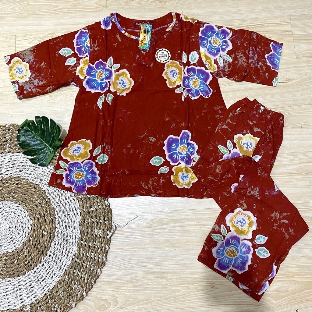 (ABG 06) CP Batik Copar ABG Mimi Tgn 3/4, Super Premium