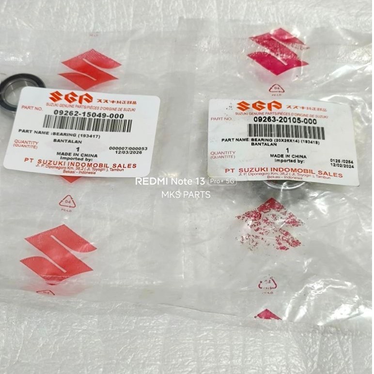 Lahar Bering Pully Suzuki Address/Nex 2 Original SGP