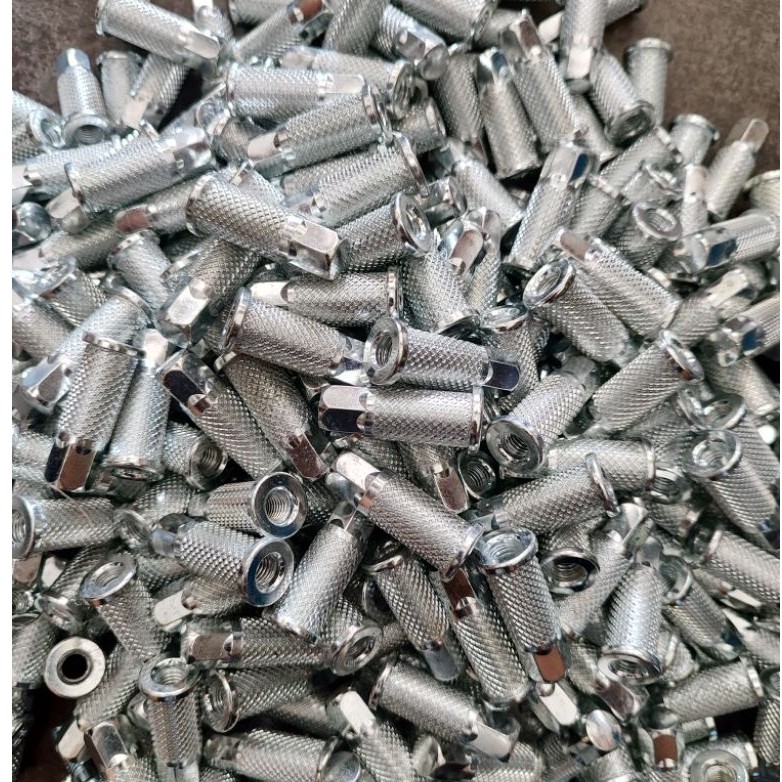 Mur Head Nanas M8 Silver | Mur Knurl M8 | Ready Stok